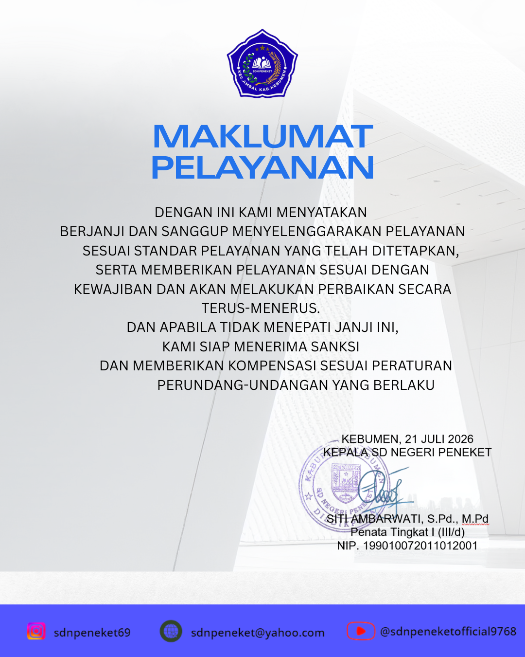 Maklumat Pelayanan